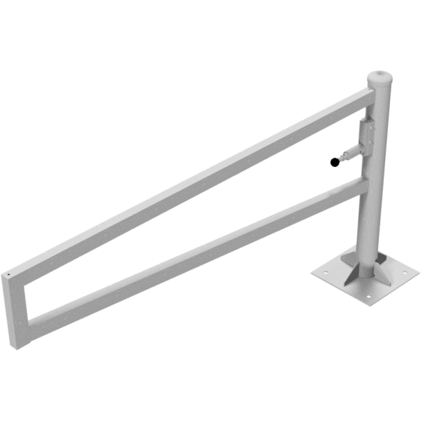 Swiveling gates | to be fixed by plugs, hot-dip galvanized | total width: 2000 mm | for padlock